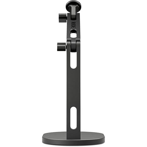 Rode PodMic Dynamic Broadcast Microphone Bundle with DS2 Weighted-Base Desktop Mic Arm and 10-Foot Balanced XLR Cable — Cardioid XLR Studio Mic for Podcasting, Streaming, Voice Over, Broadcasting