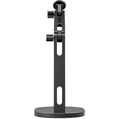 Rode PodMic Dynamic Broadcast Microphone Bundle with DS2 Weighted-Base Desktop Mic Arm and 10-Foot Balanced XLR Cable — Cardioid XLR Studio Mic for Podcasting, Streaming, Voice Over, Broadcasting