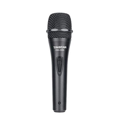 TAKSTAR Cardioid Dynamic Vocal Mic, Stage Handheld Microphone | Cardioid Pickup, 60Hz-18kHz Response, Zinc-Alloy Body, Anti-Roll Mesh Ring, On/Off Switch, 19.6ft Cable