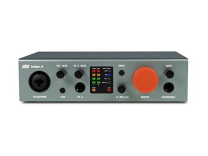ESI Amber i1 USB Audio Interface with Audio Mixer for Guitarists, Vocalists & Producers - Studio-Quality Sound, 24-Bit/192kHz, RCA, 2-in/2-out with Separate Line Inputs, Professional Software Included - size: Amber i1 (1 Pre, 1 Line/2 Out)
