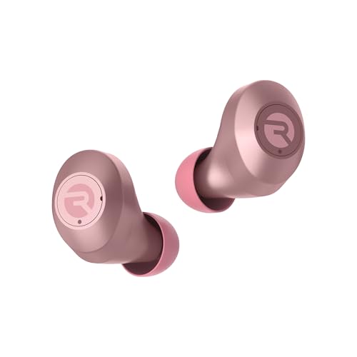 Raycon Everyday Bluetooth Wireless Earbuds with Microphone - Active Noise Cancelling, Sweat & Water-Resistant Earphones, Ear Buds Wireless Bluetooth Up to 32 Hours Playtime (Rose Gold) - color: Rose Gold