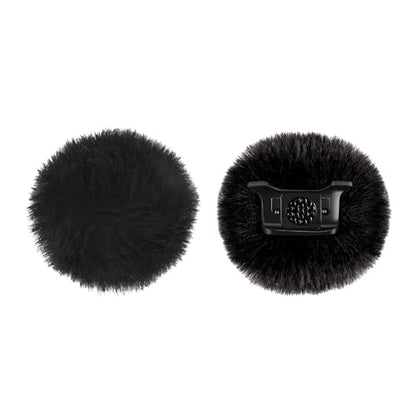 Microphone Windscreen for DJI MIC MINI (2024) Wireless Microphone Furry Wind Muff Accessories (2 Packs-Black) - color: black-2 pcs