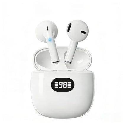 Wireless Earbuds,Bluetooth 5.4 Headphones with LED Display, Stereo Sound Clear Call,IPX7 Waterproof Bluetooth Earbuds with 50h Battery Last,ENC Noise Cancelling in Ear Earphones
