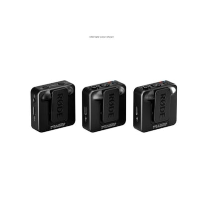 RØDE Wireless GO (Gen 3) 2-Person Compact Digital Wireless Microphone System/Recorder | 2.4 GHz, Stone Bundle with 2 Lavalier Microphones + 2 x Furry Windscreens + 2 x Cloths (7 Items) - color: Stone