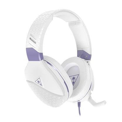 Turtle Beach Recon Spark Wired Multiplatform Gaming Headset, Xbox, PS5, PC | Xbox Series X|S, Xbox One, PlayStation, PS4, PC Splitter, Flip-to-Mute Mic, 40mm Speakers, Memory Foam Cushions, White Purple
