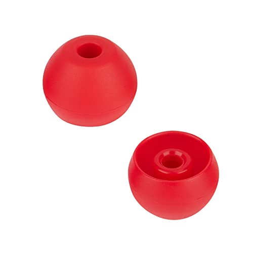 Replacement Silicone Ear Tips Earbuds Buds Set 4 Pairs Compatible with Beats Flex、Compatible with Prowerbeats pro, Red - color: color4