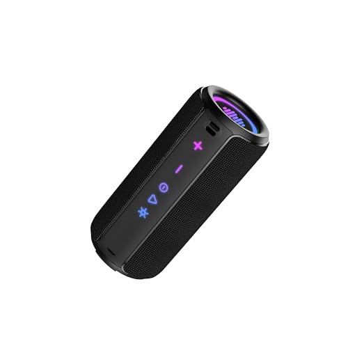 Portable Bluetooth Speaker, Powerful Sound Wireless Speaker: Boost Bass, Bluetooth 5.4, 24H Playtime, 8 RGB Modes