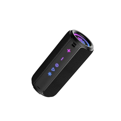 Portable Bluetooth Speaker, Powerful Sound Wireless Speaker: Boost Bass, Bluetooth 5.4, 24H Playtime, 8 RGB Modes