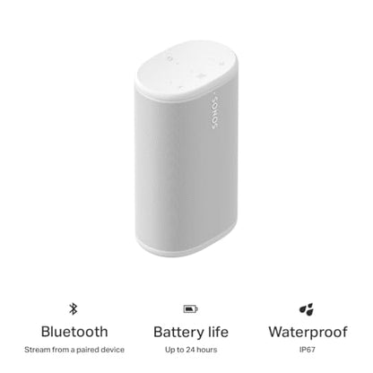 Sonos Play Portable Bluetooth Speaker - White - color: White, size: Pack of 1