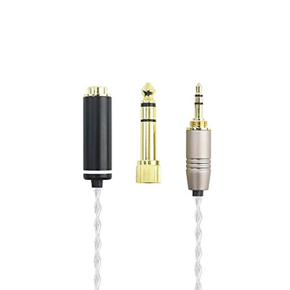 NewFantasia 3.5mm 1/8" TRS Male and 6.3mm 1/4" Adapter to 4.4mm Balanced Female Headphone Audio Adapter Cable