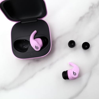 for Beat Solo Buds Ear Tips, 6 Pairs Double Flange Replacement Noise Reduce Silicone Flexible Eartips Gel Earplug Accessories Compatible with Beat Solo Buds/Studio Buds + / Fit Pro - Black