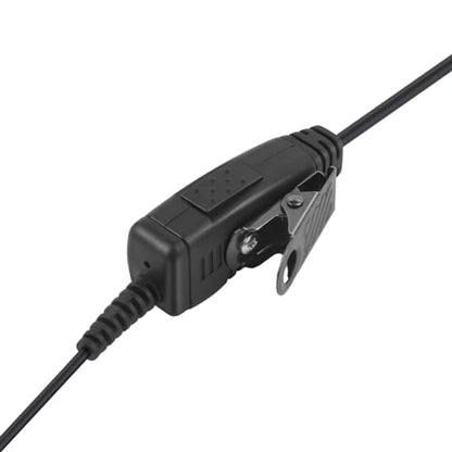 Over The Ear Ptt Mic Earpiece C Swivel Headset for Motorola Walkie Talkie clp-e 1010e 1040e 1060e 1080e Business 2-Way Radios(Black,Wired)