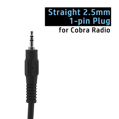 Hand Microphone for Cobra microTalk Radio ACXT345 ACXT545 CX112 CX190 CX1035R FLT CXT645 CXY900 PR270 PX650 PX655 RX380 RX385 Shoulder Lapel Speaker Mic with Clip Audio Jack Straight 1-pin