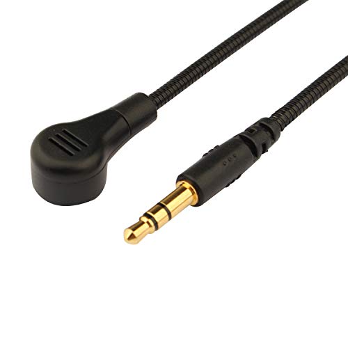 3.5mm Replacement Game Mic Boom for Turtle Beach Ear Force Gaming Headsets, Xbox One, PS4, Switch, Mac, PC