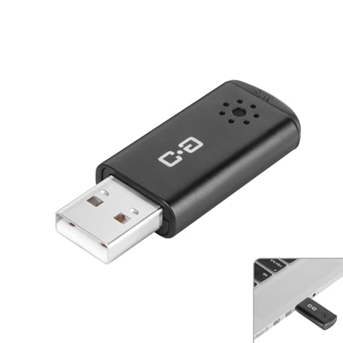Mini USB Microphone for Laptop & Desktop, Plug-and-Play | High-Sensitivity USB Mic for Clear Voice Pickup, Compact and Portable, Ideal for Work and Study