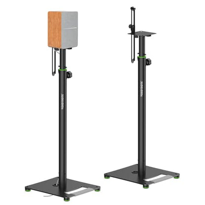 Vondynote Bookshelf Speaker Stands Pair 31"-50" Floor Speaker Stands | Height Adjustable, Floor Speaker Stands, For Rear Surround Sound Speakers, Cable Management