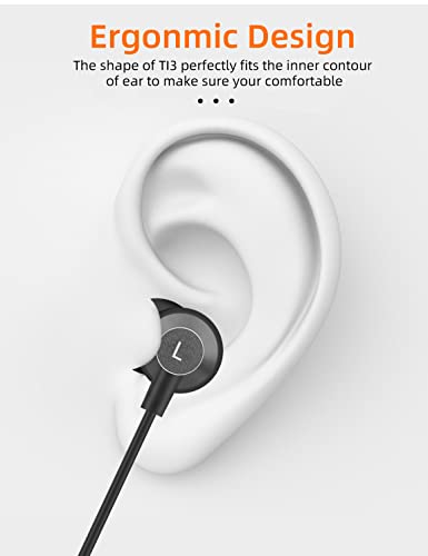 MAS CARNEY TI3 USB C Headphones, Wired USBC Earbuds with Microphone, in-Ear USB-C Earphones Compatible with Samsung, Huawei, Google Pixel and Apple iPhone 15