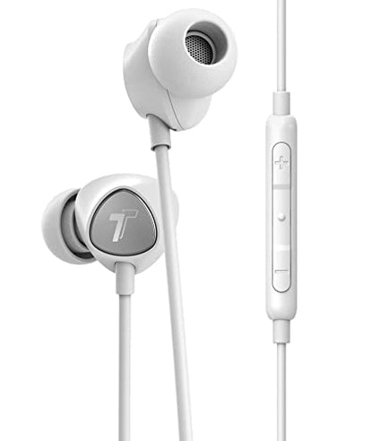 Thore iPhone Earbuds with Lightning Connector MFi Certified by Apple Earphones (V100) Wired in-Ear Headphones with Volume Control & Mic for iPhone X, XS, XR, 11, 12, 13, 14 Pro Max (White Silver) - color: White