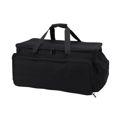 banapoy Large DJ Cable Bag, Travel DJ Cable File Gig Organizer Bag with Detachable Dividers for Equipment and Music Accessories, Carrying Storage Case for Musicians, Professional