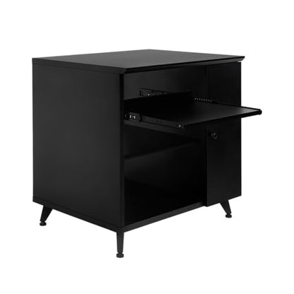 Gator Frameworks Elite Furniture Series Sidecar Cabinet with with Configurable Rack Space & Shelving, Black Finish (GFW-ELITESIDECAR-BLK) - color: Black, style: Sidecar Rack