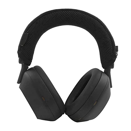 Headband Protector for Sony WH-1000XM5 Wireless Headphones, Headband Cover with Zipper Cushion, White, Cotton - color: WH-1000XM5 headband