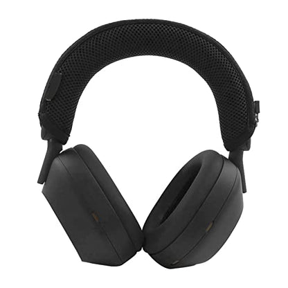 Headband Protector for Sony WH-1000XM5 Wireless Headphones, Headband Cover with Zipper Cushion, White, Cotton - color: WH-1000XM5 headband