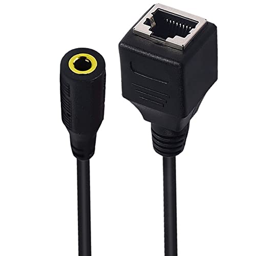 Seadream Network 3.5mm to RJ45 Female Adapter - DC 3.5mm Male & Female TRRS 4 Pole Jack - Touch Screen Device & KTV Cable Adapter - style: 3.5mm M to RJ45 F+3.5mm F to RJ45 F