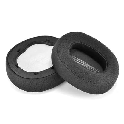 E65 Earpads for JBL Live 650BTNC 660NC E65BTNC Headphone, Replacement Headset Ear Cushion Pads with Memory Foam for 770NC Duet NC Ear Cover Earmuff, Black
