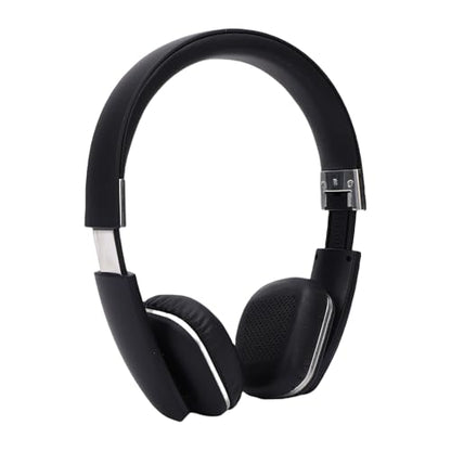Dpofirs Wireless Over Ear Headphones 6.0 | Adjustable Lightweight Headset with Immersive Stereo Sound and Comfortable Earcups for Travel Home Office (Black) - color: Black