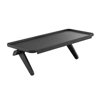 Mount Plus 09-02 Top Shelf TV Mounting Bracket 12-inch Wide Platform | Holds Speaker, Streaming Device | Protective Ledges | Made for Apple TV and Remote - color: 1 Pack Black Protective Ledges