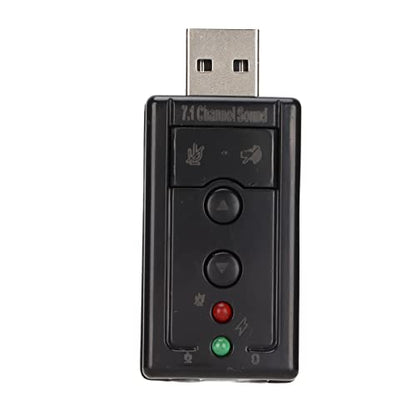 USB Sound Card, Virtual External Sound Card Built in Amplifier and Volume Controls with 3.5MM Ports and Microphone 7.1 Channel Sound Card