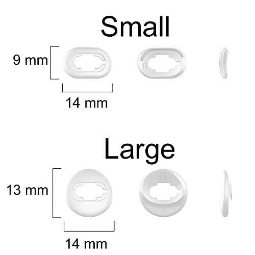 A-Focus 10 Pairs S/L Galaxy Buds Live Ear Tips Adapter Set Replacement Wing Earbuds Cushion Ear Gel Cover Skin Accessories Compatible with Samsung Galaxy Buds Live SM-R180, Mystic White - color: white