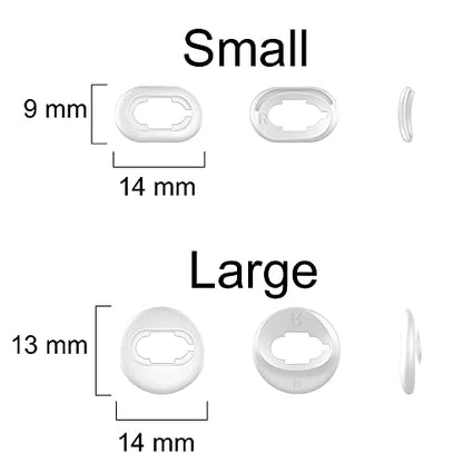 A-Focus 10 Pairs S/L Galaxy Buds Live Ear Tips Adapter Set Replacement Wing Earbuds Cushion Ear Gel Cover Skin Accessories Compatible with Samsung Galaxy Buds Live SM-R180, Mystic White - color: white