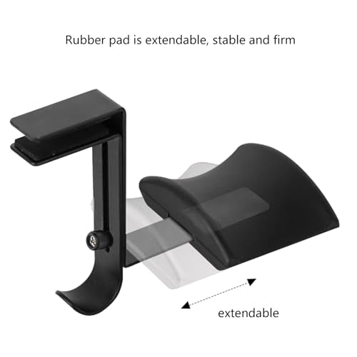 Space Saving Clamp Mount Headphone Holder for Gaming and Office Desks Universals Headsets Stand with Quick Installation