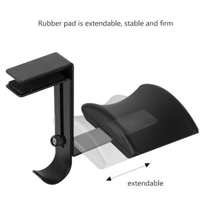 Headphone Display Rack with Space Saving Clamp Effortless Setups for Work and Entertainment Areas Space Saving Table Clamp Bracket