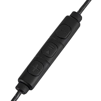 Replacement Earphone Cable, Upgraded Audio Cable with Mic for In-Ear Monitors, Durable Black for Musicians Commuters Gamers Fitness Enthusiasts