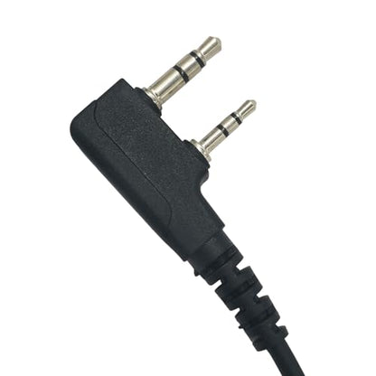 2-Way Radio Earpiece Ear Piece Headset in Ear Earbuds with Coil Tube for Baofeng uv5r uv 5r uv-5r for Retevis rt21 rt22 for Sancom for Kenwood 2 Pin Walkie Talkies(2Pack)
