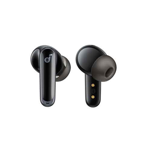 Soundcore P40i by Anker Noise Cancelling Earbuds with Adaptive ANC | Heavy Bass, 60H Playtime, 2-in-1 Case and Phone Stand, IPX5, Wireless Charging, Bluetooth 5.3 - color: Midnight Black