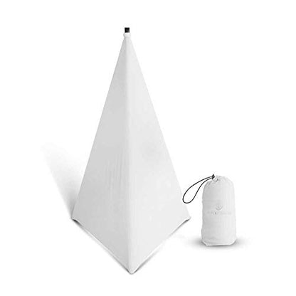 PRORECK Speaker Stand Cover Tripod Stand Skirt Skrim 360 Degree Cover White - color: ONE PACK-WHITE