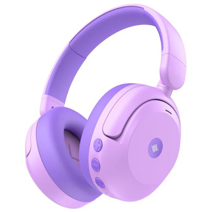 iClever BTH20 Active Noise Cancelling Headphones for Kids Toddler Travel | SafeSound Tech3.1, 60H Play Time, USB C AUX Cable, Award-Winning Kids Bluetooth Wireless Headphones for Boys/Girls/Autism - color: Purple