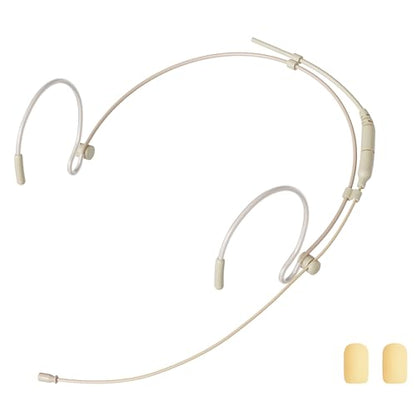 J K Professional Headset/Headworn Microphone MIC-J 071S Compatible with Sennheiser Wireless System - Omnidirectional Mic - Super Lightweight & Creative Design & Smallest Cartridge