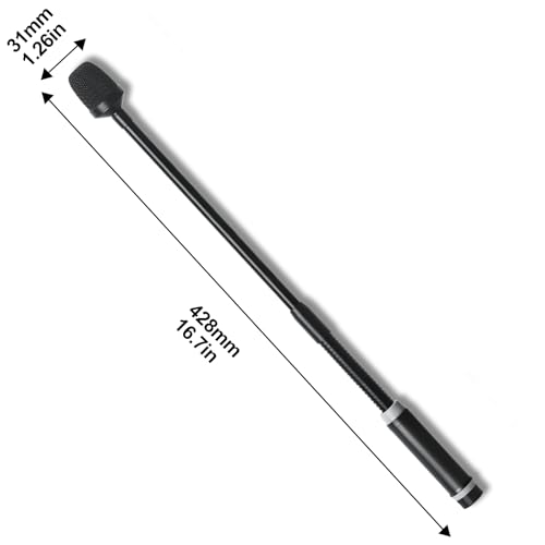 Dynamic Gooseneck Microphone, Professional XLR Wired Dynamic Microphone With 360-Degree Rotation And Flexibility. DJ Microphone Suitable For Audio Mixing Consoles, Ktv Bars, And Public Address Systems