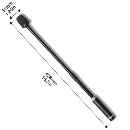 Dynamic Gooseneck Microphone, Professional XLR Wired Dynamic Microphone With 360-Degree Rotation And Flexibility. DJ Microphone Suitable For Audio Mixing Consoles, Ktv Bars, And Public Address Systems