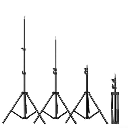 Adjustable Tripod Microphone Stand 150Cm, Foldable Aluminum Alloy Light Stand With 1/4 In Screw For Ring Light Photography(120cm) - size: 120cm