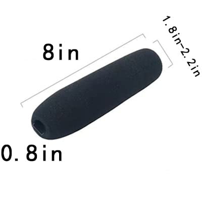 custom microphone cover Windshield foam cover microphone isolation shield Anchor Interview Headphones Windproof (lengthen) - size: lengthen