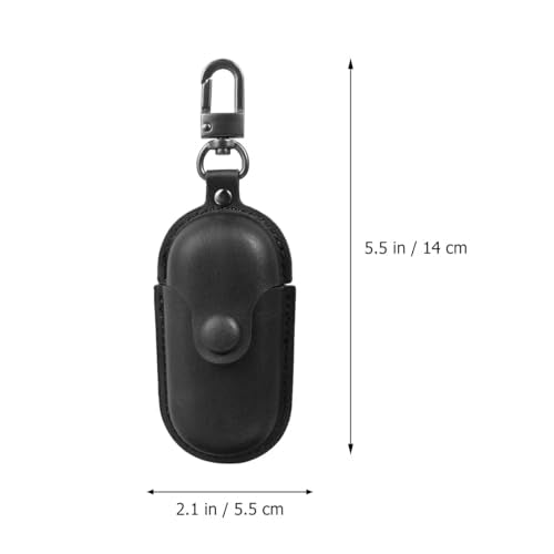 Toddmomy Waterproof Earphone Case for Earbuds, Dustproof Headset Storage Bag with Anti-Lost Design for Travel and Camping, Black