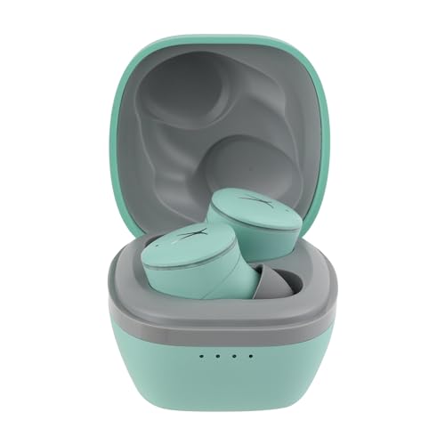 Altec Lansing - Nanobuds 3.0, Wireless Sport Earbuds with 6-Hour Battery, Waterproof IP44, Bluetooth with Charging Case, Noise Suppression Mic, Voice Assistant (Green) - color: Green
