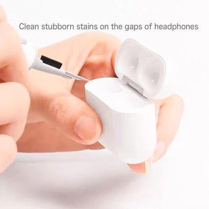 Cleaning Kits for Airpods Pro 1 2 3 Multi-Function Cleaner Pen Soft Brush for Bluetooth Earphones Case Cleaning Tools for iPhone 16 15 Pro Max Lego Camera Lens (White).