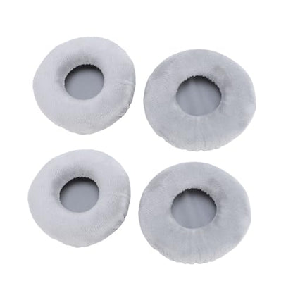 Replacement Ear Pads, 4 Pcs Soft Velour Foam Cushions for Over-Ear Headphones
