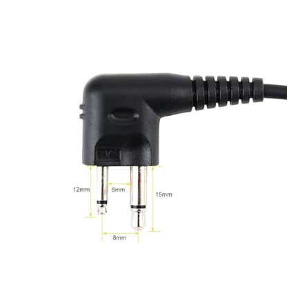 HWAYO Walkie Talkie Swivel Earpiece with Microphone and PTT for MOT Two Way Radio - Motorola Swivel Earpiece Compatible with Walkie Talkies CLS1410, CLS1100, HKLN4604A (1 Pack) - size: 1 Pack